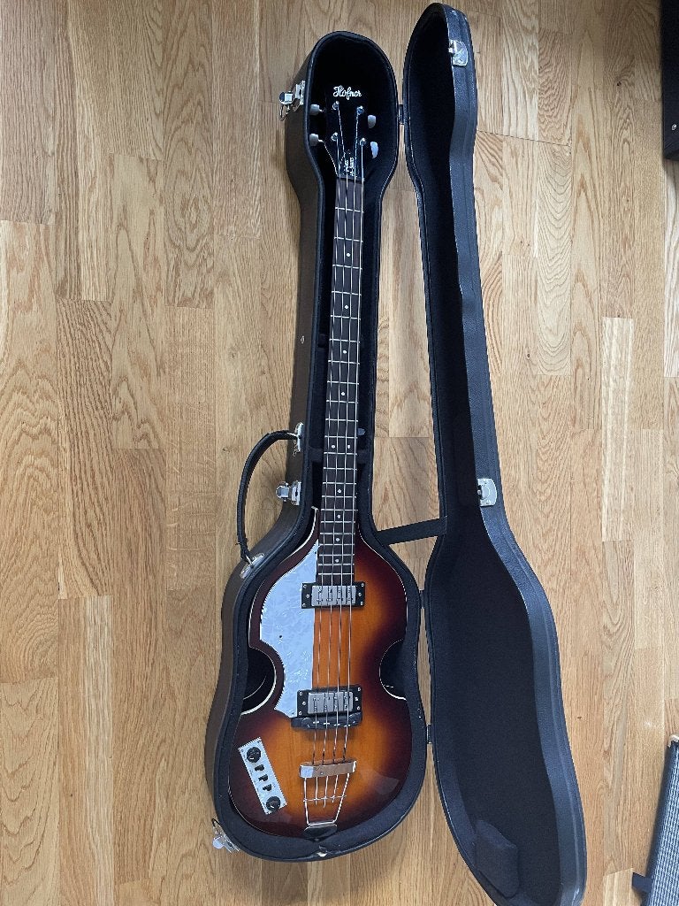 Hofner Ignition Bass + Hard Case, Muziek en Instrumenten, Ophalen, Gebruikt, Elektrisch