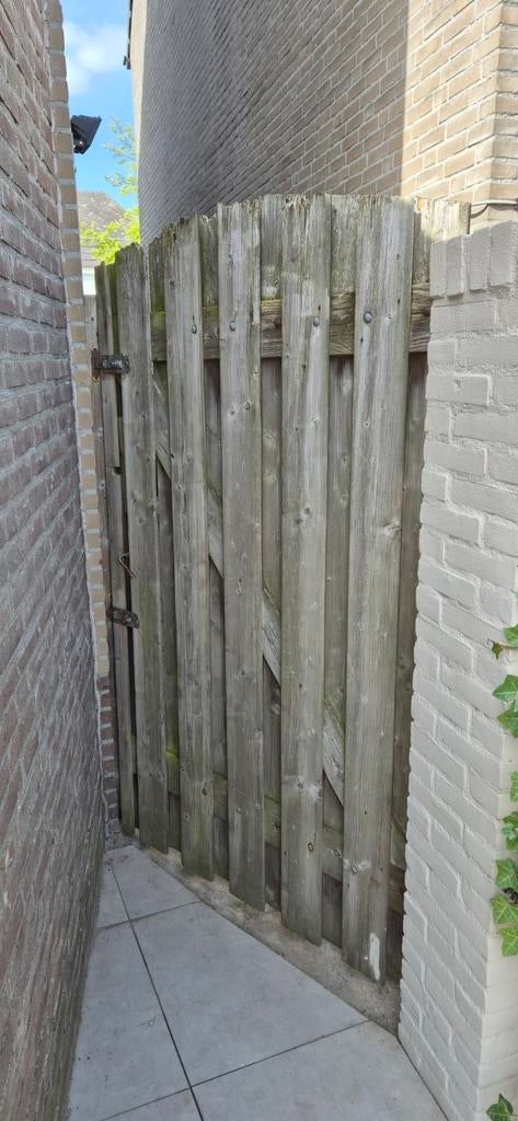 Opknappertje, houten poort., Ophalen, Hout, Minder dan 3 meter, 1 tot 2 meter