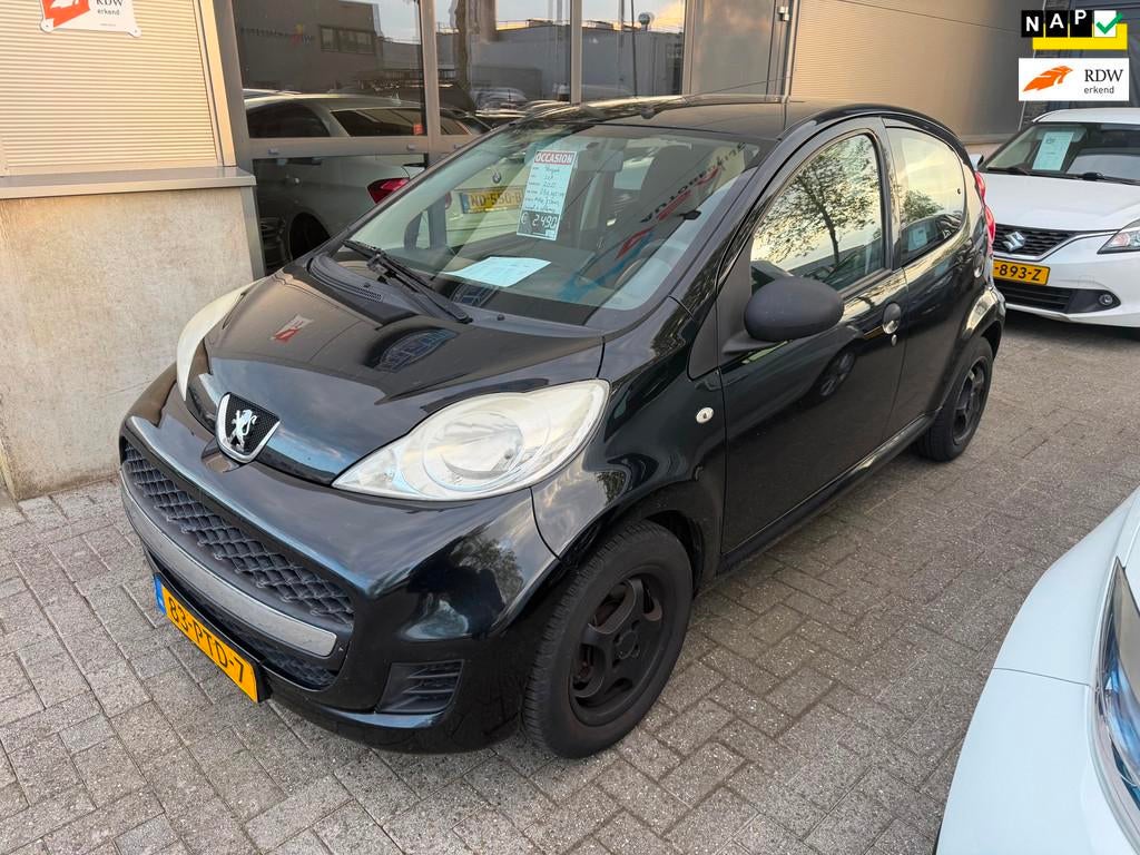 Peugeot 107 1.0-12V Accent|Airco|Carplay|5 deurs|NAP|all-in, Voorwielaandrijving, Euro 5, Stof, Gebruikt