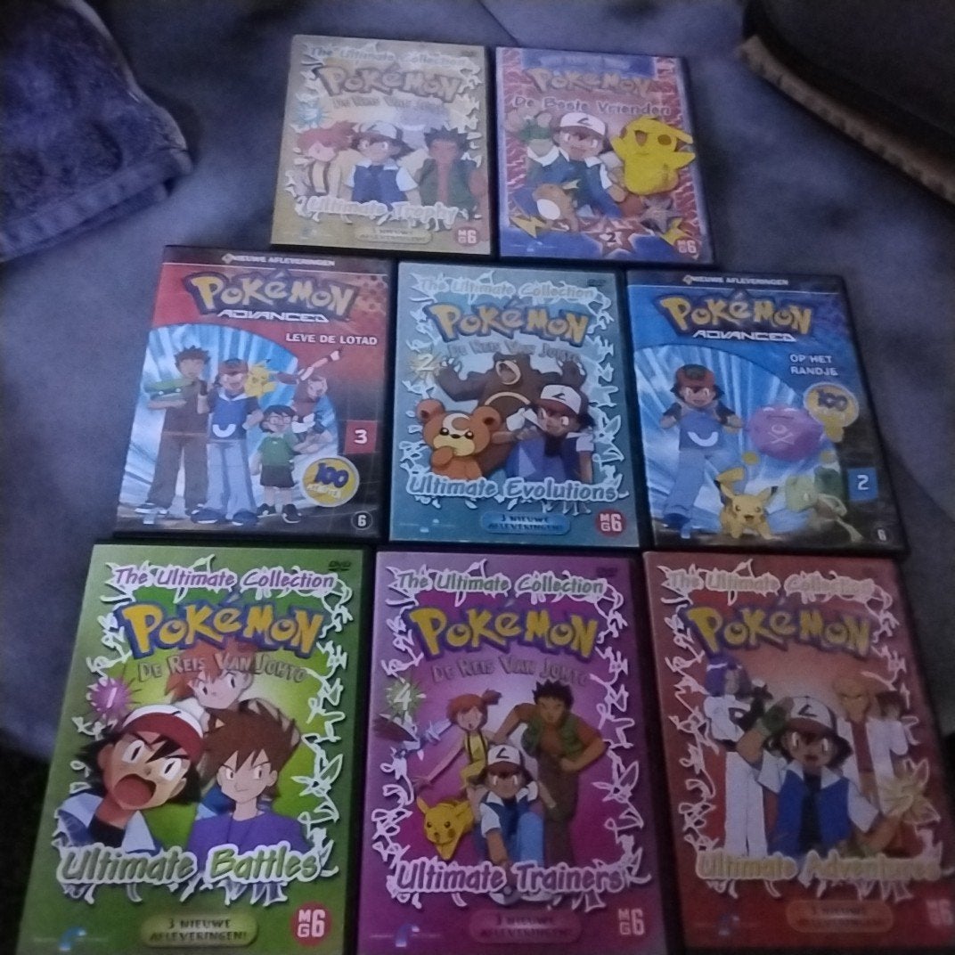 Pokémon DVD Collectie - De Reis van Johto & Advanced, Gebruikt, Animatie, Nederlands, Tv-serie