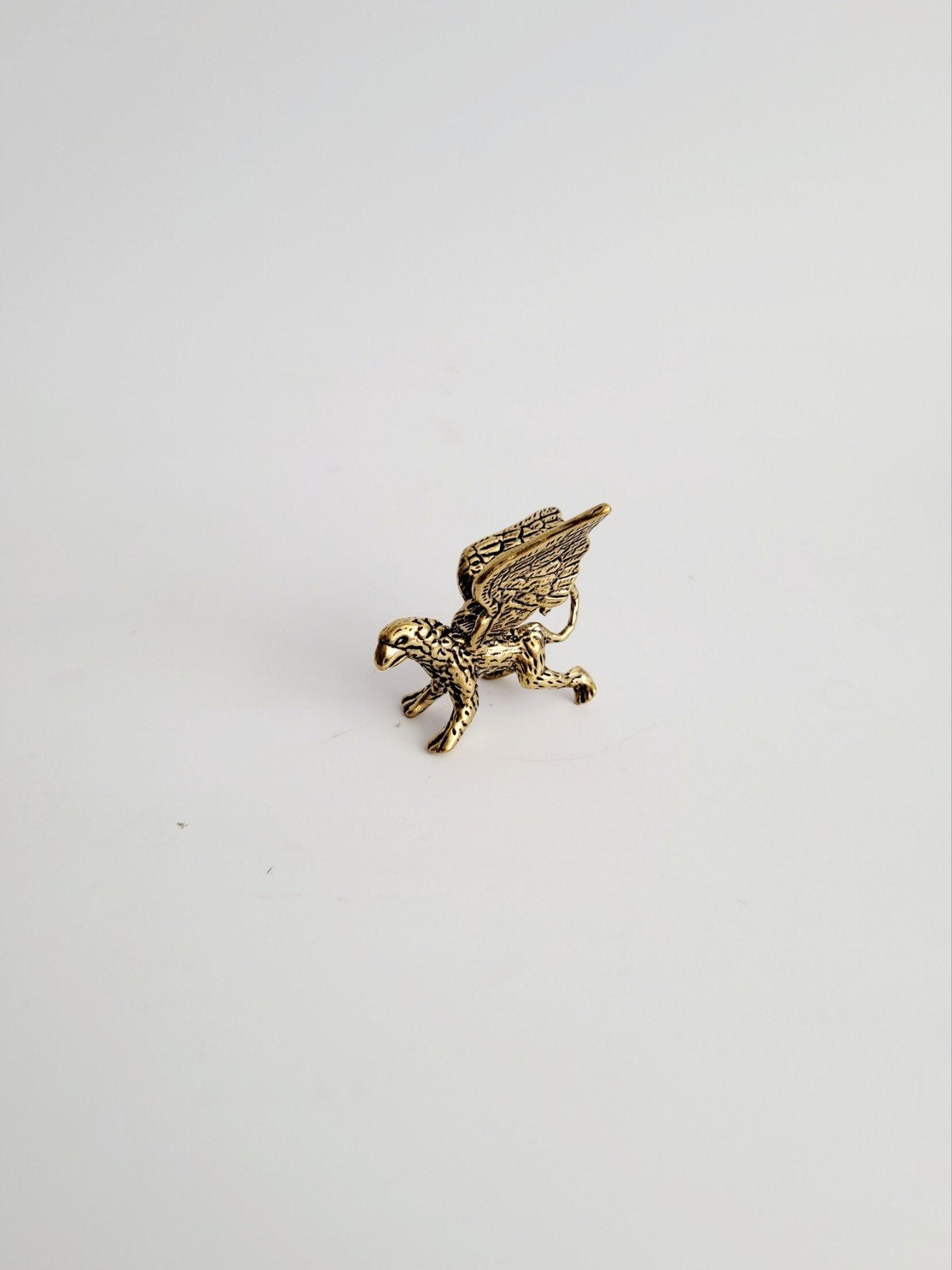 izgs beeld beeldje draak messing, Ophalen of Verzenden