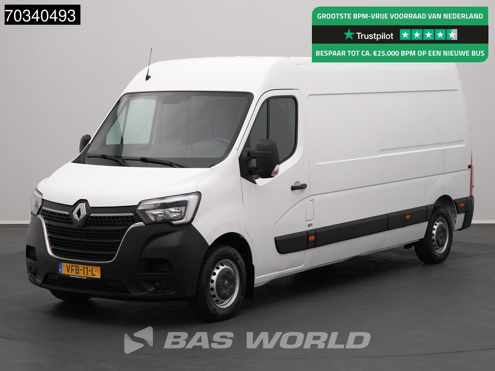 Renault Master 150PK Airco Cruise control, Stof, Gebruikt, Euro 6, 4 cilinders