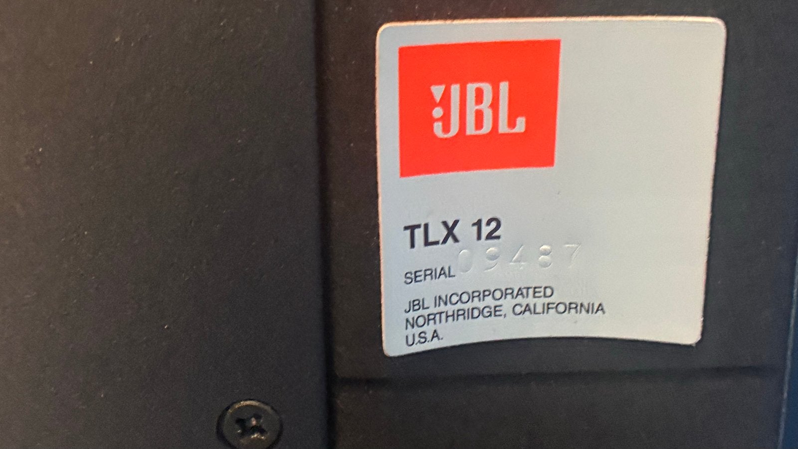 JBL TLX 12 speaker set zwart izgs, Stereo speakers, Gebruikt, JBL, Ophalen of Verzenden