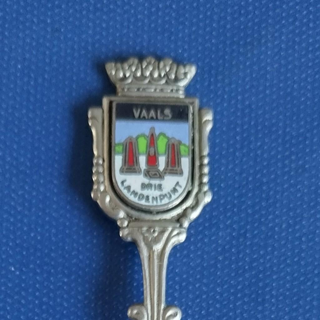 verzilverd lepeltje Drielandenpunt Vaals (DEMET), Ophalen of Verzenden
