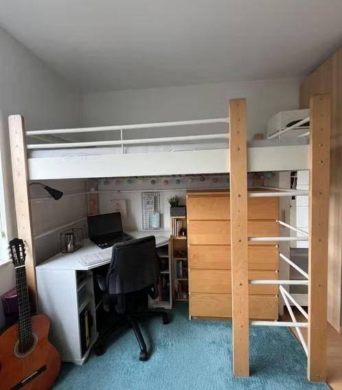 Eenpersoons Hoogslaper - IKEA(moet snel weg!!), Ophalen, Gebruikt, Eenpersoons, 160 tot 180 cm