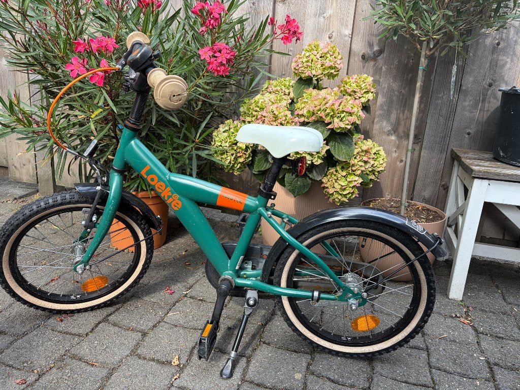 16 inch Loekie fiets, Fietsen en Brommers, Fietsen | Kinderfietsjes, Ophalen, Terugtraprem, Onbekend, 16 tot 20 inch