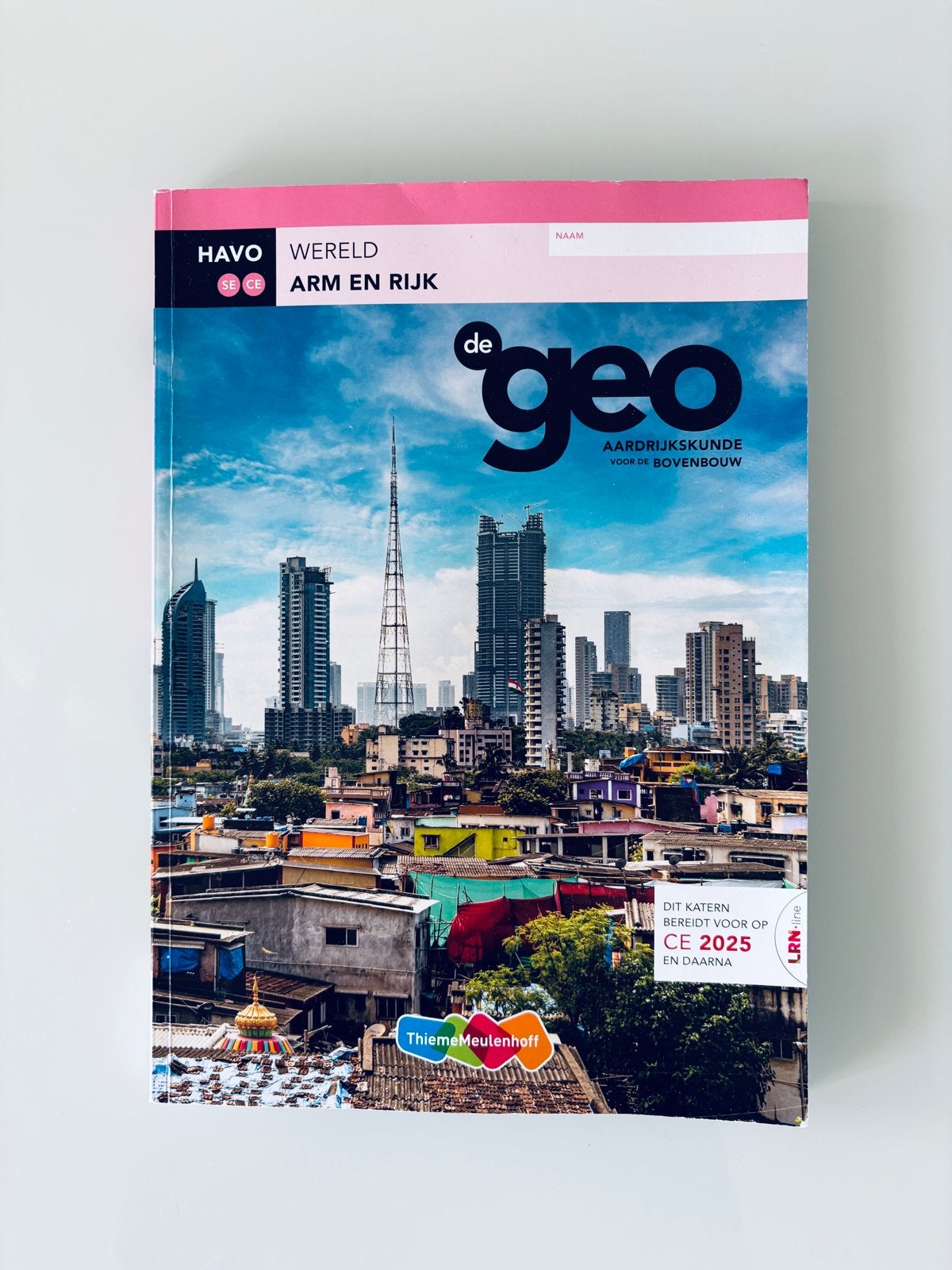 De Geo Aardrijkskunde HAVO Wereld Arm en Rijk, Boeken, Ophalen, Zo goed als nieuw, HAVO, Aardrijkskunde