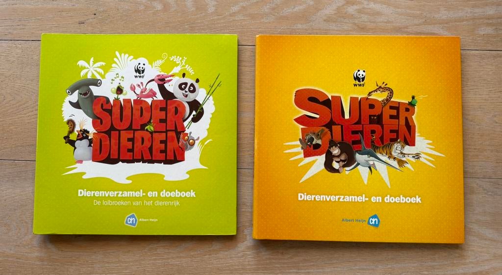 Twee complete superdieren verzamelboeken AH, Albert Heijn, Ophalen of Verzenden
