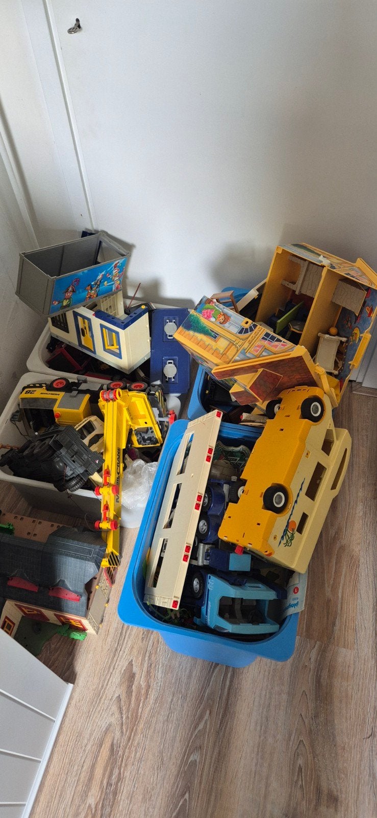 Grote partij Playmobil voertuigen en onderdelen, Ophalen, Gebruikt