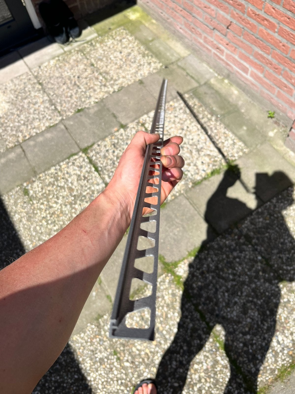 Schlüter Antraciet tegelafwerkstrip 10 mm h, 175 cm lang, Doe-het-zelf en Verbouw, Tegels, Ophalen, Minder dan 20 cm, Zo goed als nieuw