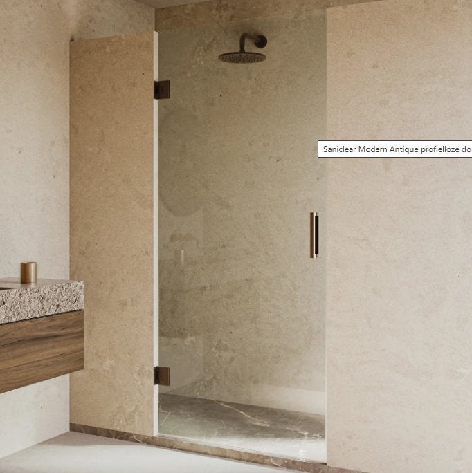Saniclear Modern Antique douchedeur 90x200 cm, zonder beslag, Ophalen, Nieuw, Glas, Douche