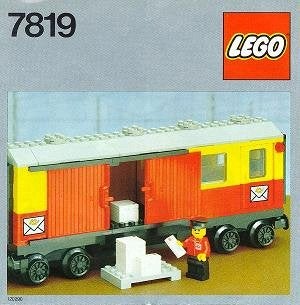 LEGO Trein Postwagon 7819 - Vintage Set, Gebruikt, Overige thema's, Lego, Compleet