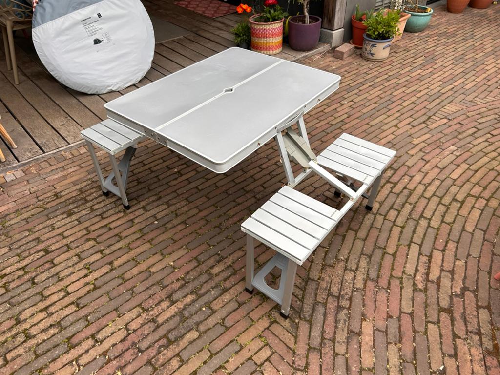 Camping / picnic Kindertafel inklapbaar 86 x 68 cm, Caravans en Kamperen, Ophalen, Campingtafel