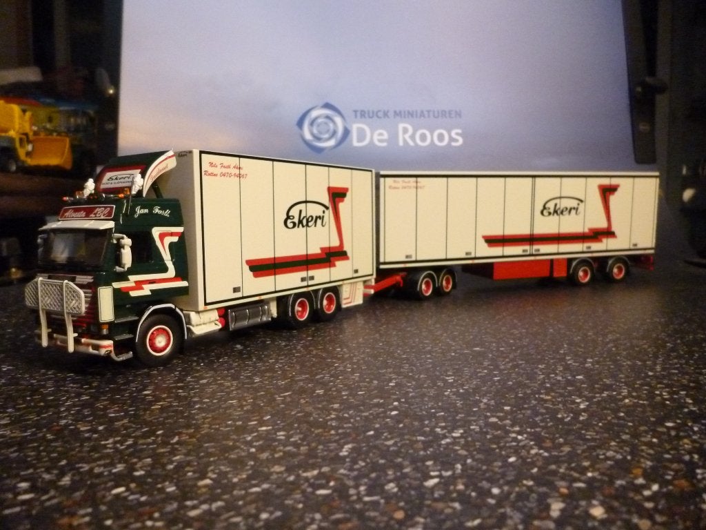Tekno Scania 143 LZV Jan Fasth met certificaat, Ophalen of Verzenden, Zo goed als nieuw, Bus of Vrachtwagen, Tekno