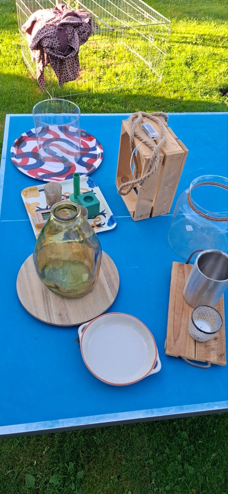 glazen vazen, dienbladen, schalen, kamer, interieur, Ophalen, Gebruikt, Overige kleuren, Glas
