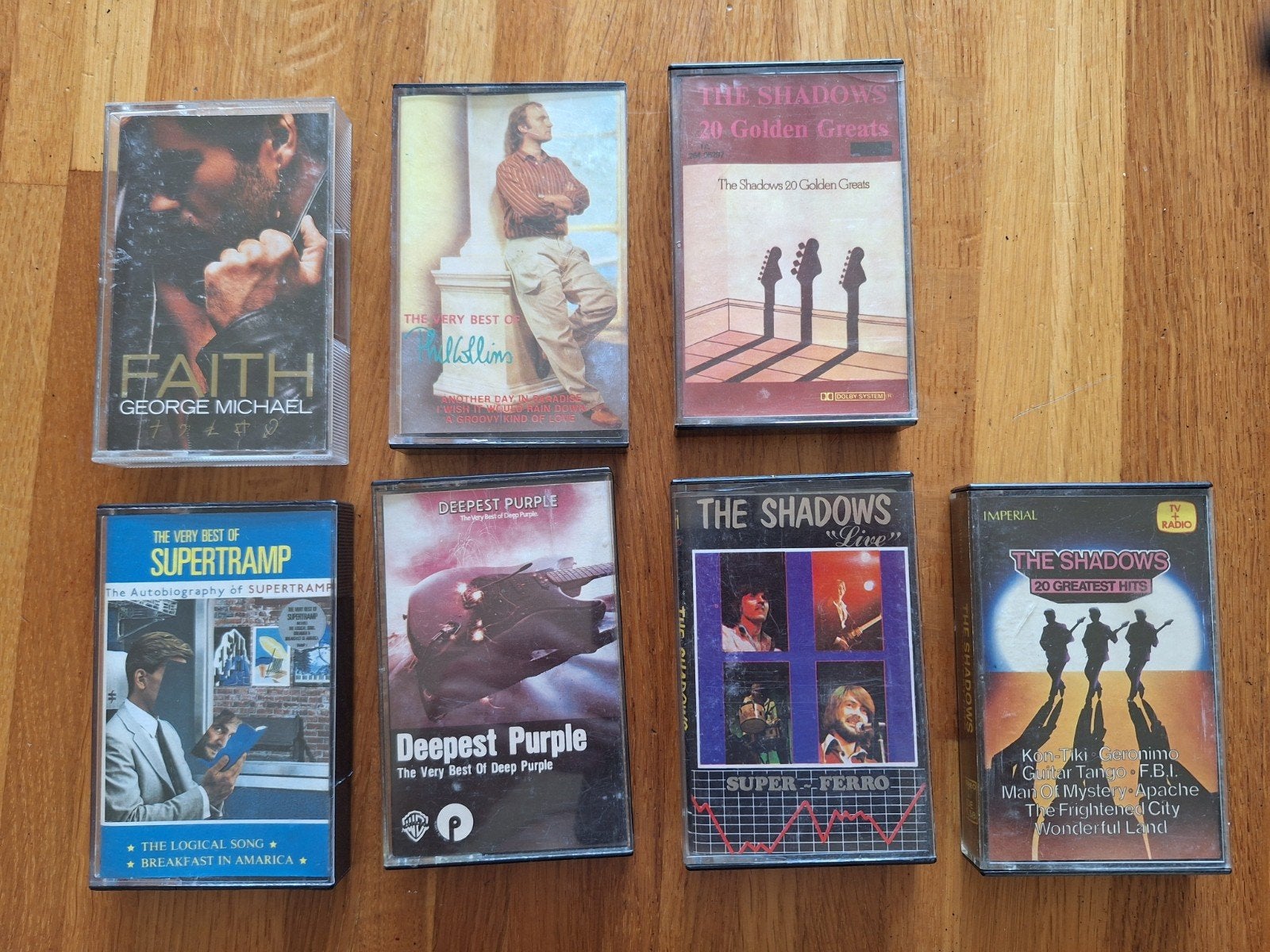 7bandjes supertramp george michael deep purple phil collins, Gebruikt, 1 bandje, Ophalen of Verzenden, Voorbespeeld