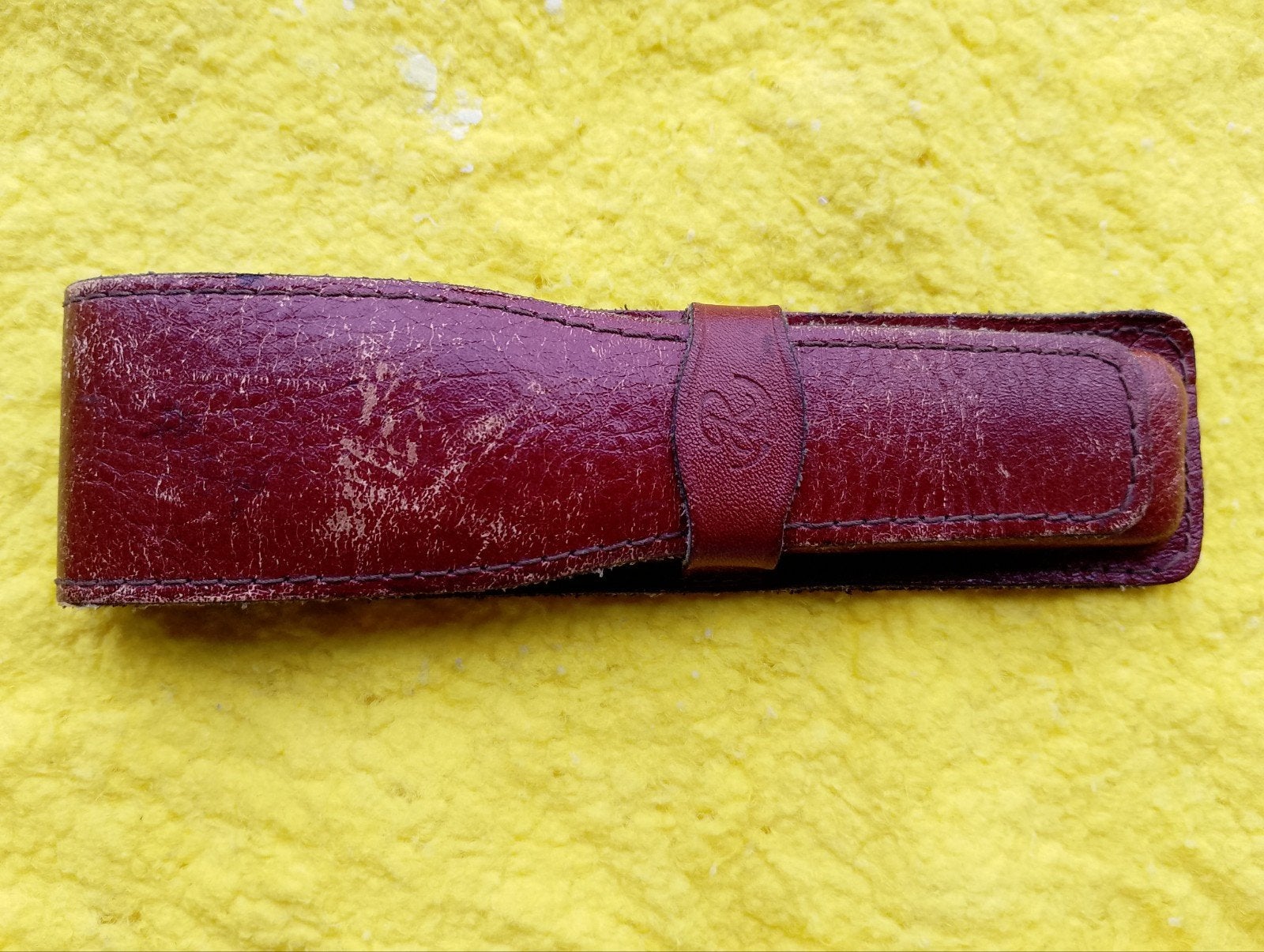 Antiek lederen penetui voor vulpen balpen vulpotlood, Ophalen of Verzenden, Gebruikt, Pennenset, Overige merken