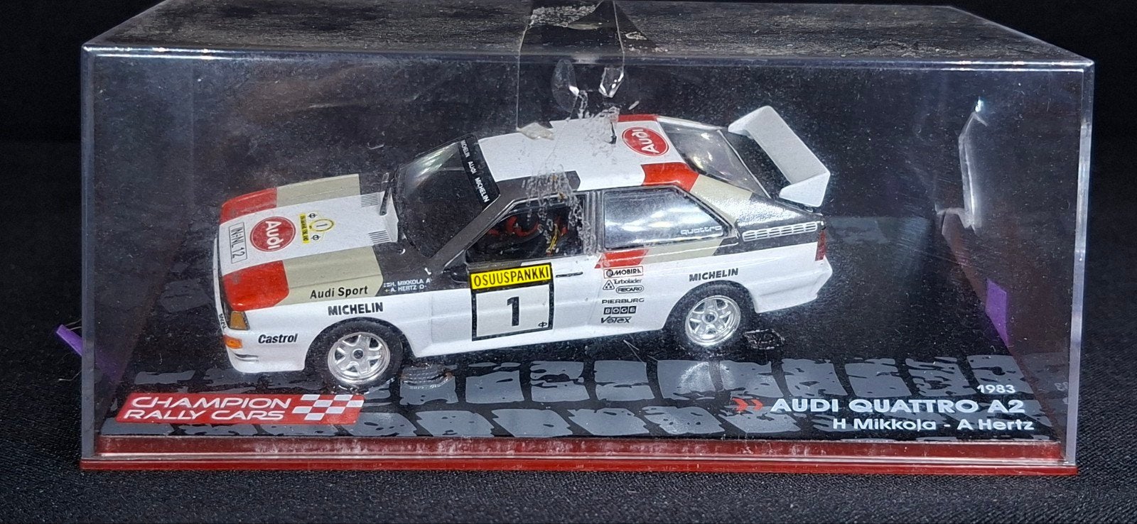 Audi Quattro A2 H. Mikkola - A. Hertz Rally Auto 1983, Ophalen of Verzenden, Zo goed als nieuw, Auto