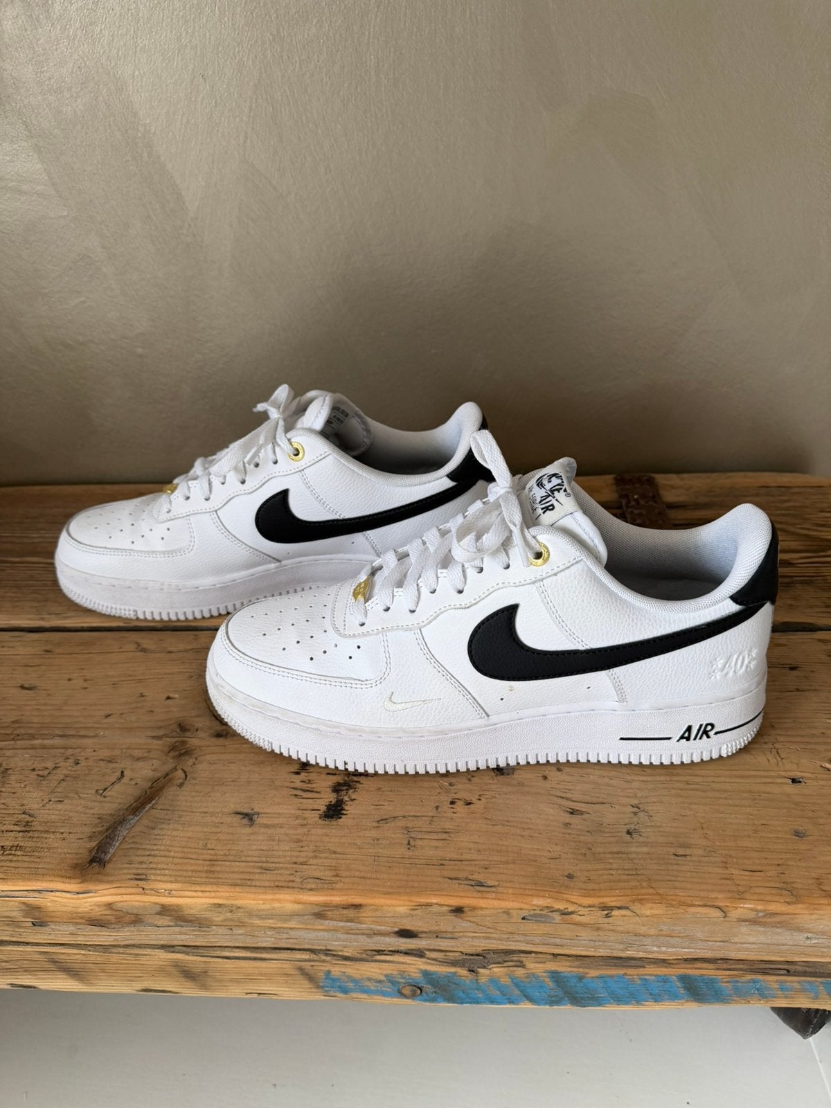 Nike Air Force heren sneaker maat 44,5, Kleding | Heren, Ophalen of Verzenden, Zo goed als nieuw, Wit, Sneakers of Gympen