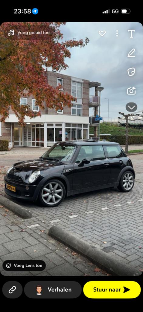 Mini 1.6 16V Cooper 2003 Zwart, Auto-onderdelen, Ophalen, Gebruikt, Mini