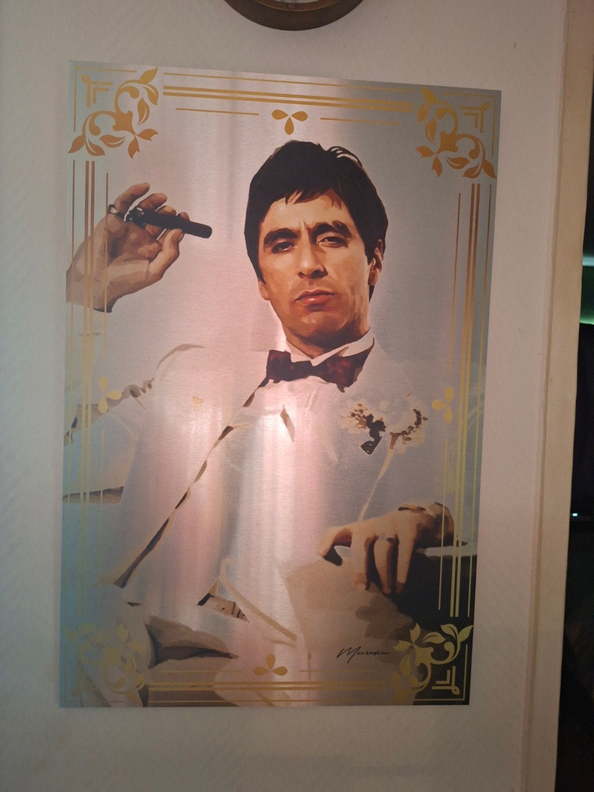 Tony Montana schilderij metaal, Ophalen of Verzenden