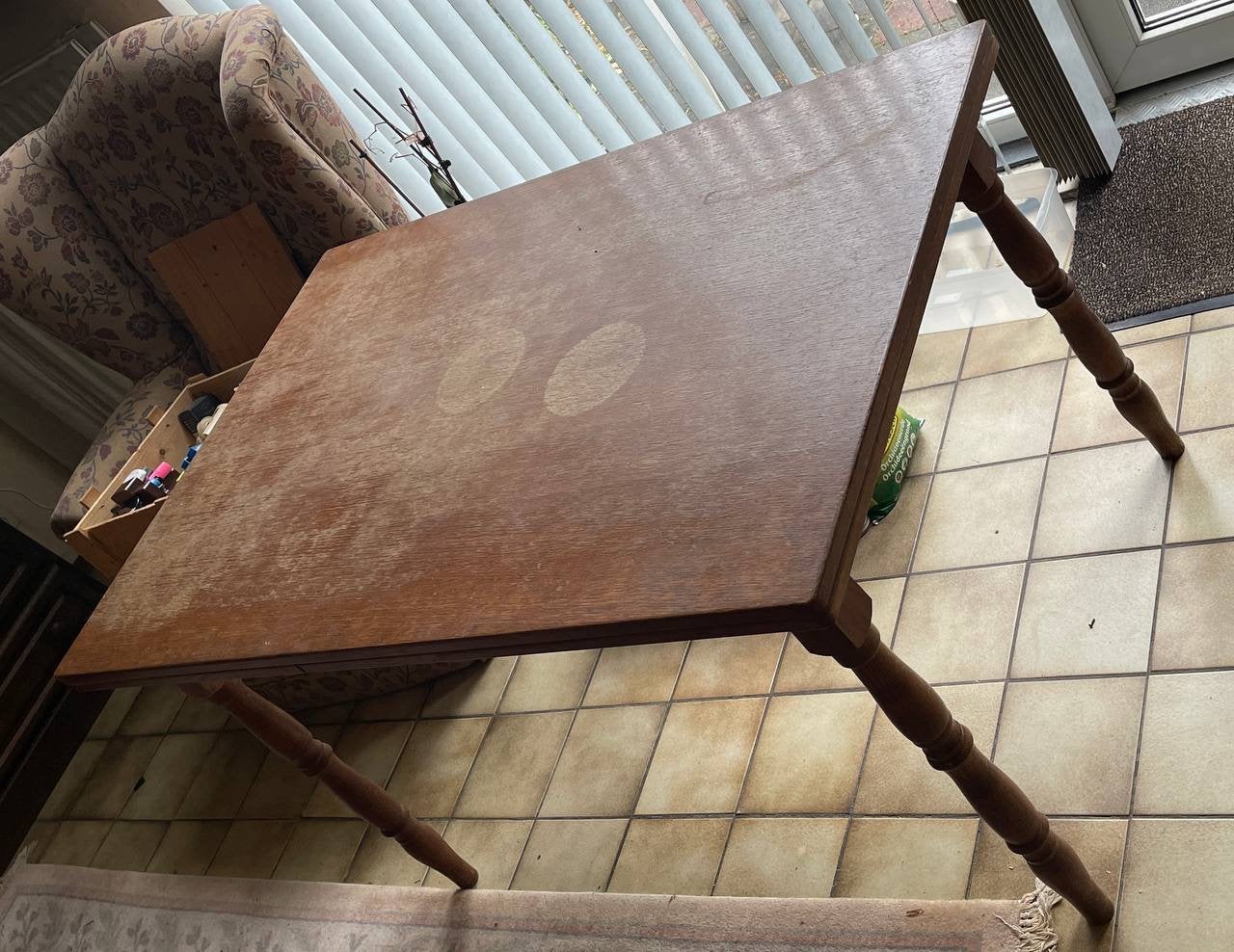 Tafel, uitschuifbaar blad, stabiel en stevig, Ophalen of Verzenden
