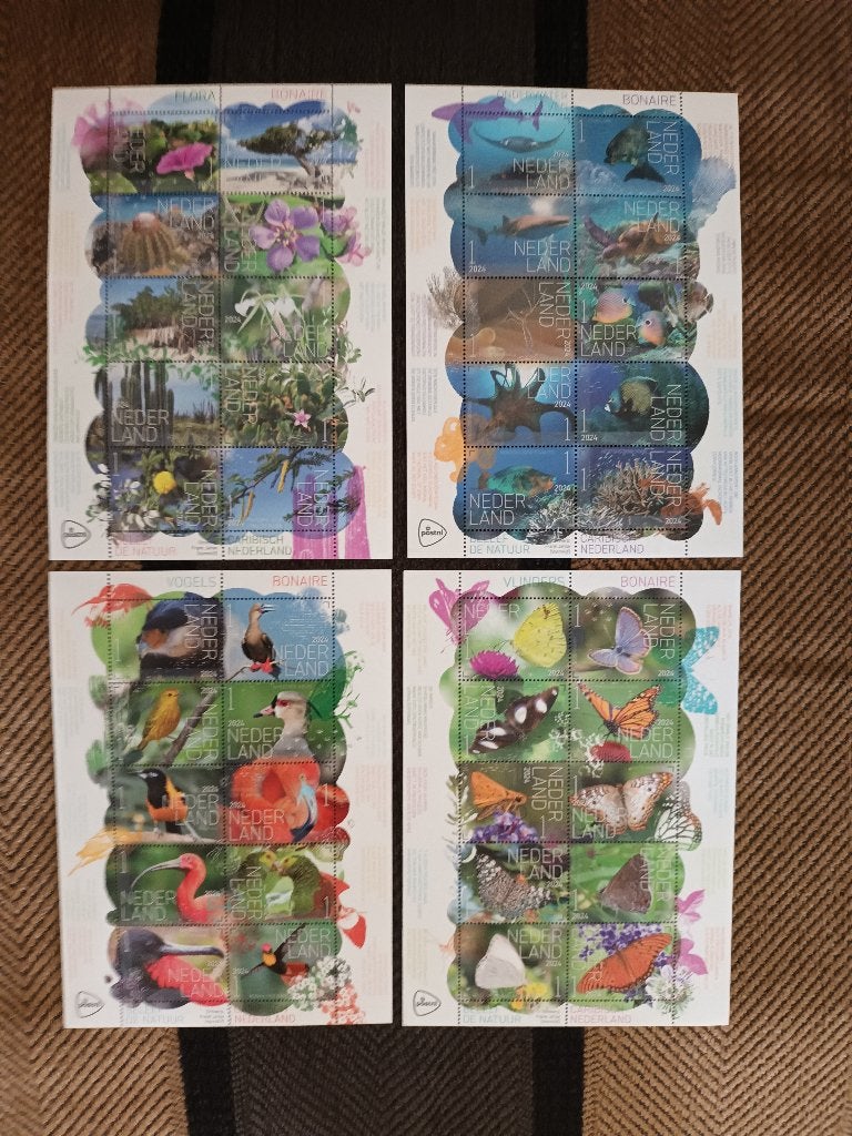 Beleef de natuur 2024 > complete serie van 4 vellen > Kijk !, Postzegels en Munten, Postzegels | Nederland, Verzenden, Na 1940