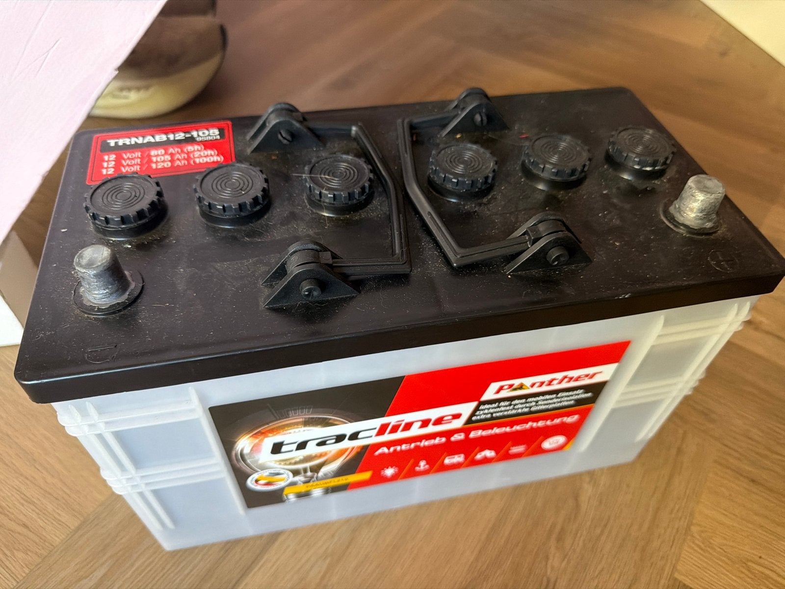 Panther Tracline Accu 12V 105Ah (20h) - Gebruikt, Gebruikt, Overige automerken