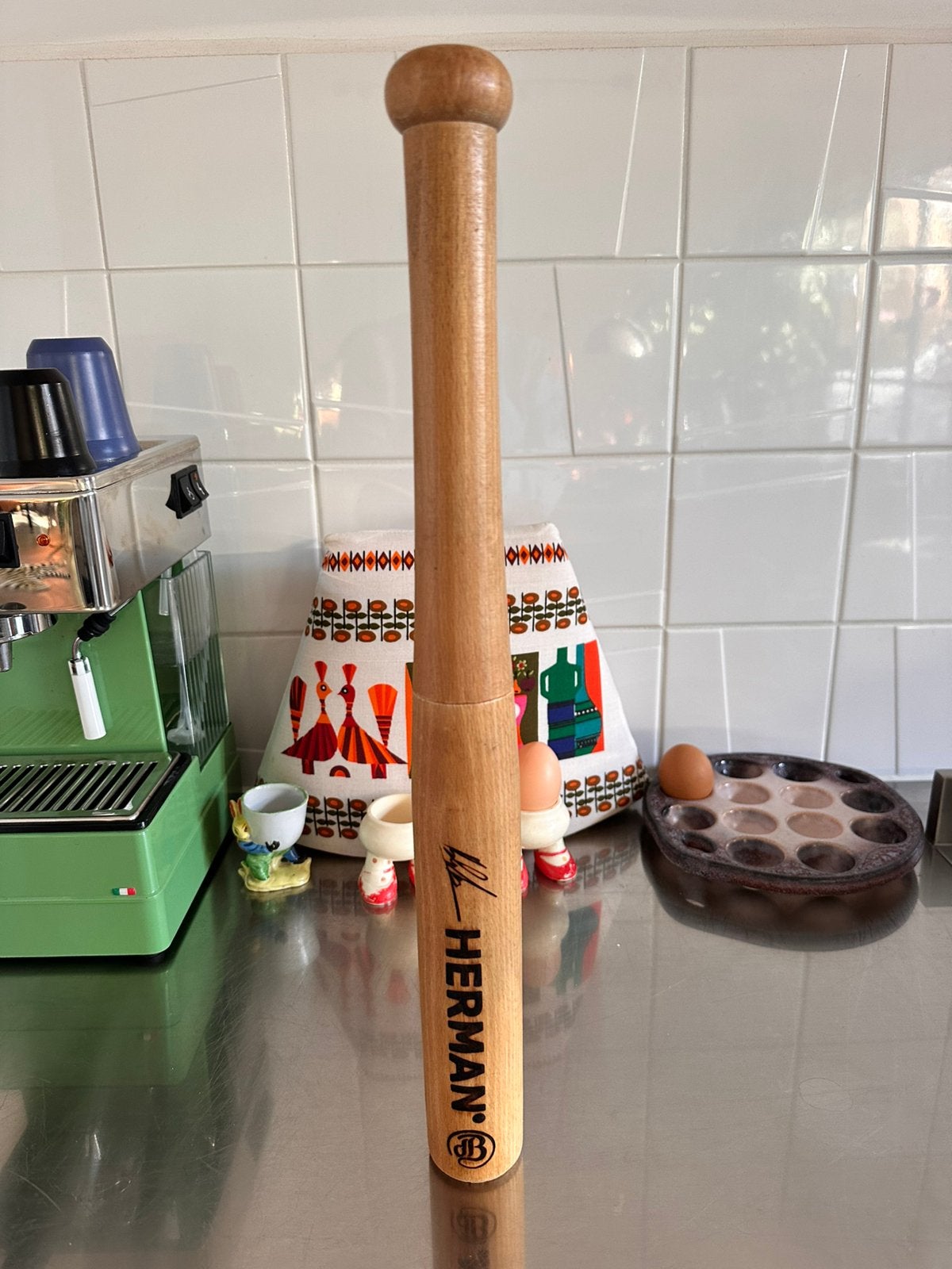 Pepermolen Hout Honkbalknuppel Herman den Blijker, Ophalen of Verzenden, Zo goed als nieuw, X, X