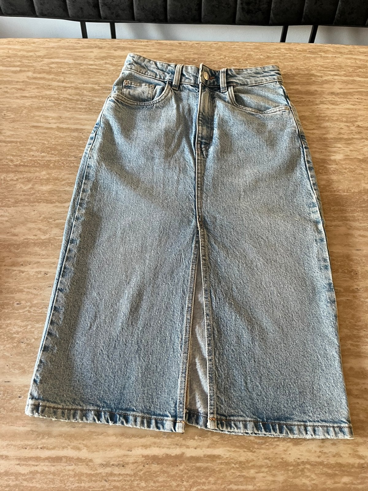Zara spijkerrok, Blauw, Ophalen of Verzenden, Zo goed als nieuw, Maat 36 (S)