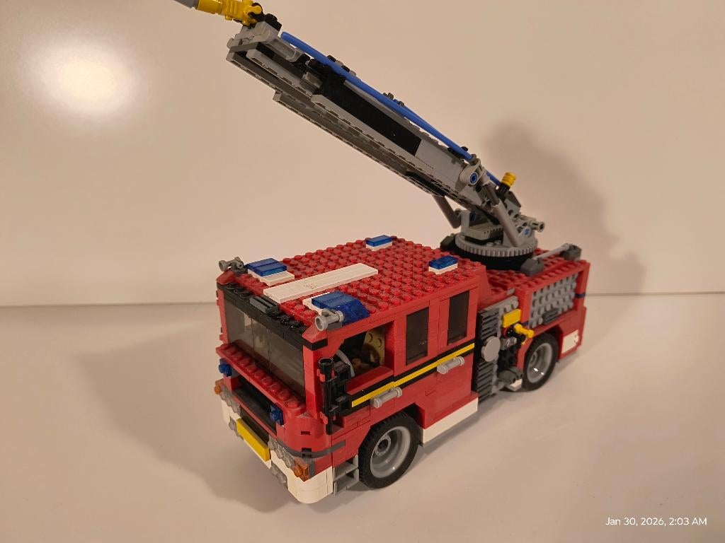 LEGO CREATOR 6752 Fire Rescue set compleet brandweer, Ophalen of Verzenden, Zo goed als nieuw, Complete set, Lego