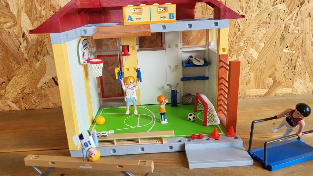 Playmobil Gymzaal / Sportzaal met accessoires, Ophalen of Verzenden, Gebruikt, Complete set