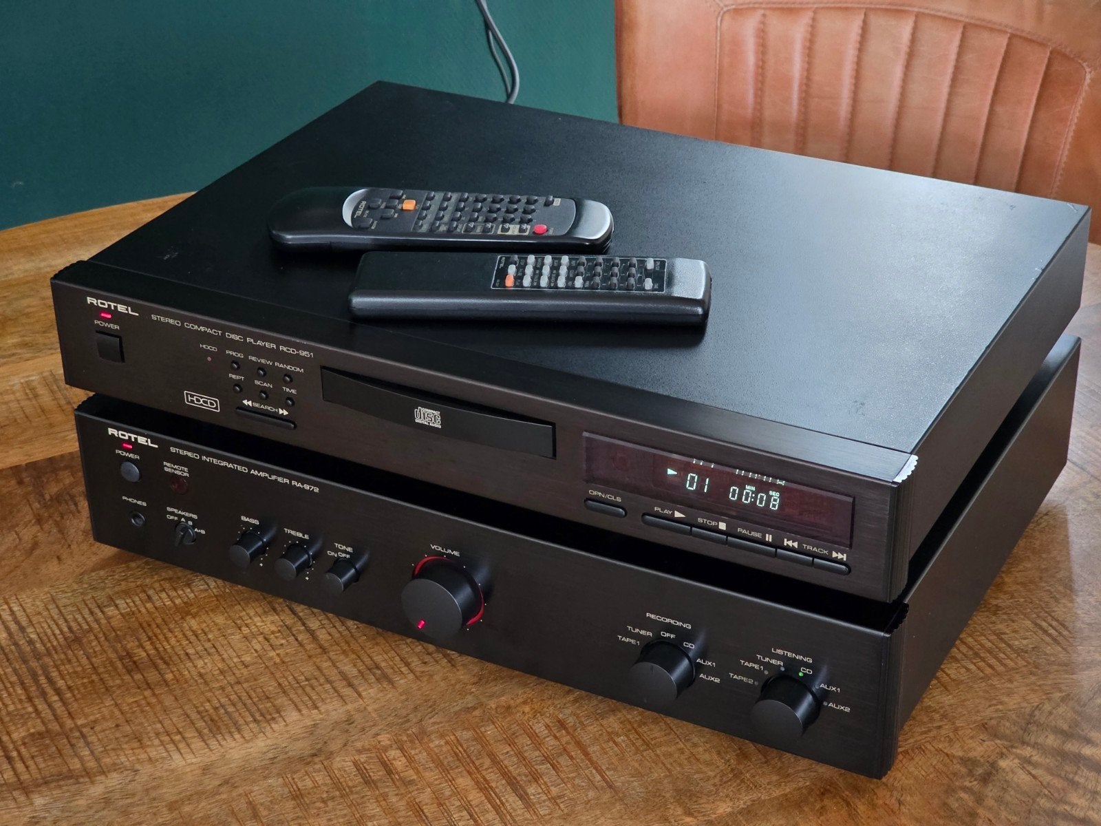 Rotel Stereo Set – RCD-951 HDCD + RA-972, Ophalen, Gebruikt, Cd-speler, Overige merken