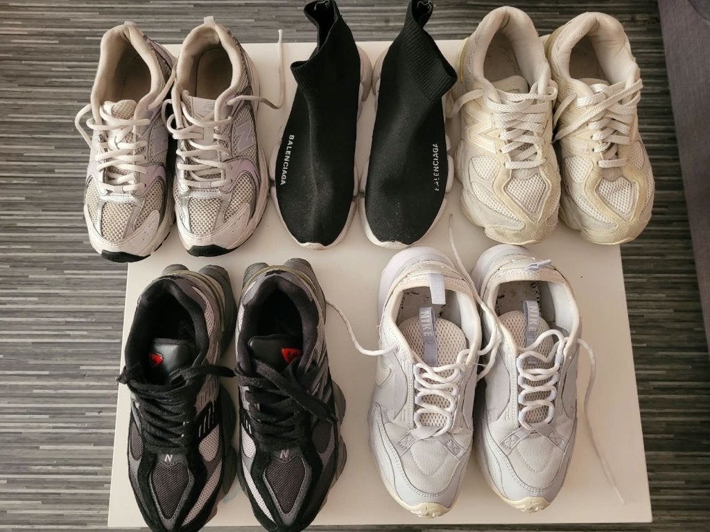 Dames sneakers in maat 37, Ophalen, Sneakers of Gympen, Grijs, Gedragen