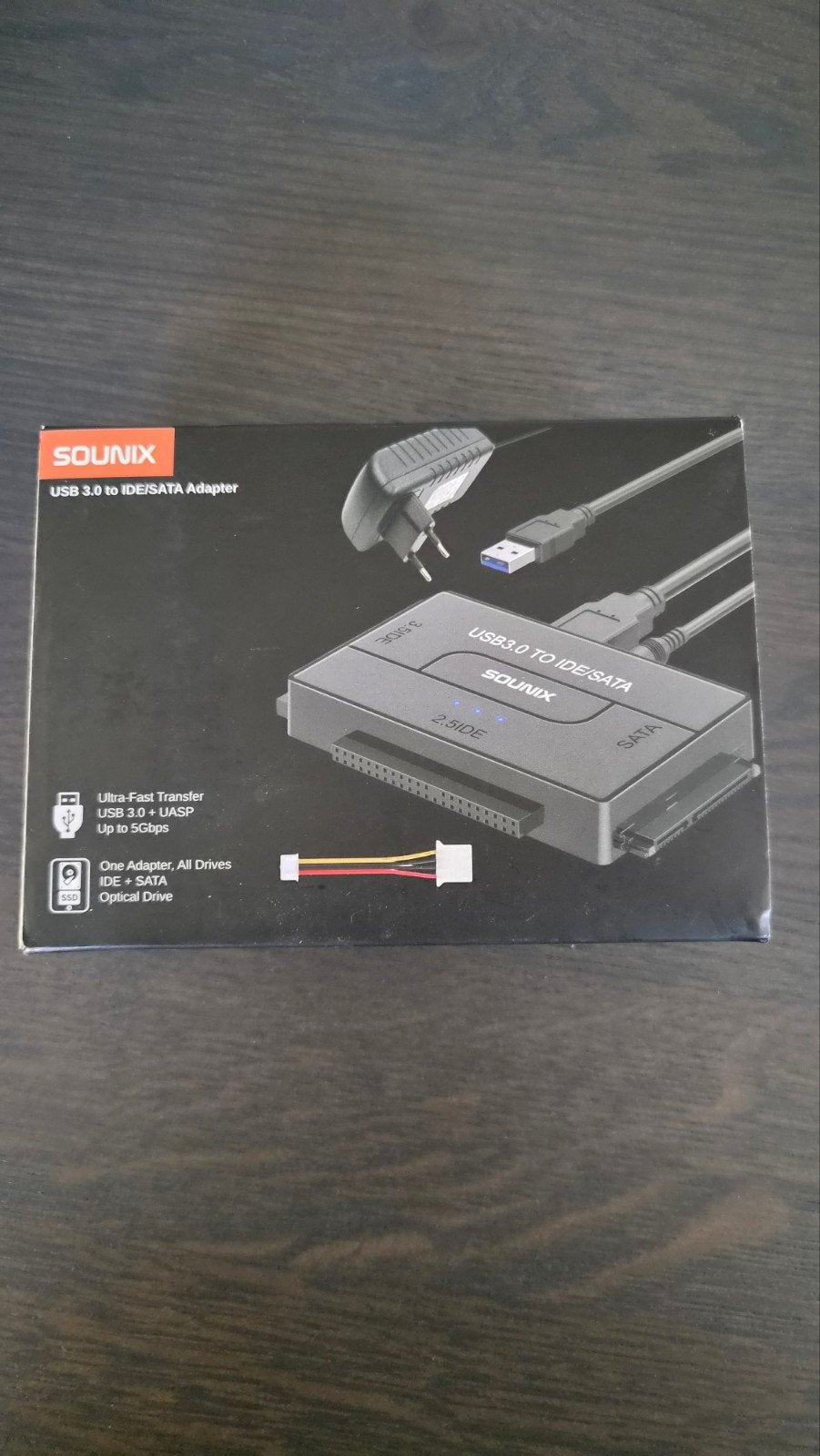 SOUNiX USB 3.0 naar IDE/SATA Adapter - Nieuw in verpakking, Server, HDD, Nieuw, Ophalen of Verzenden