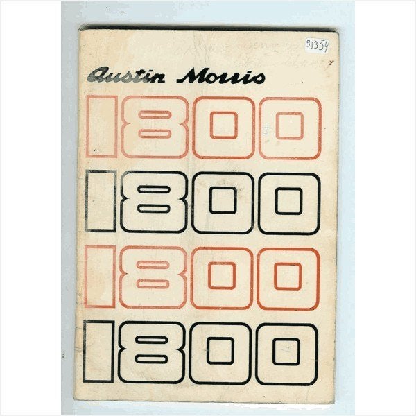 Austin Morris 1800 Instructieboekje 1973 #2 Engels, Ophalen of Verzenden