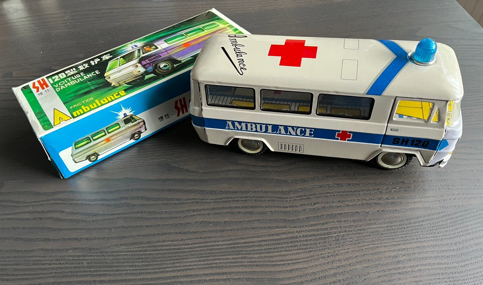 Blikmetalen ambulance, Ophalen of Verzenden, Zo goed als nieuw