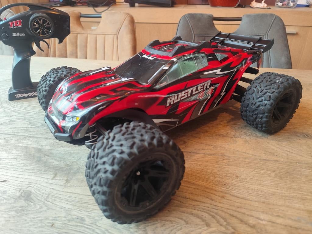 Traxxas Rustler 4x4 Brushless 3s, Ophalen of Verzenden, Gebruikt, Auto offroad