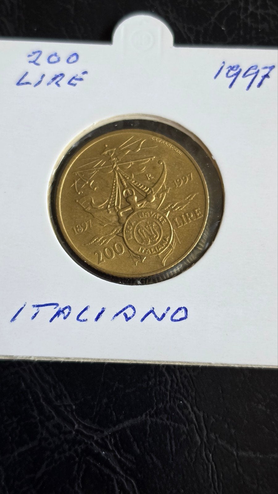 Italiaanse 200 Lire munt 1997, Ophalen of Verzenden