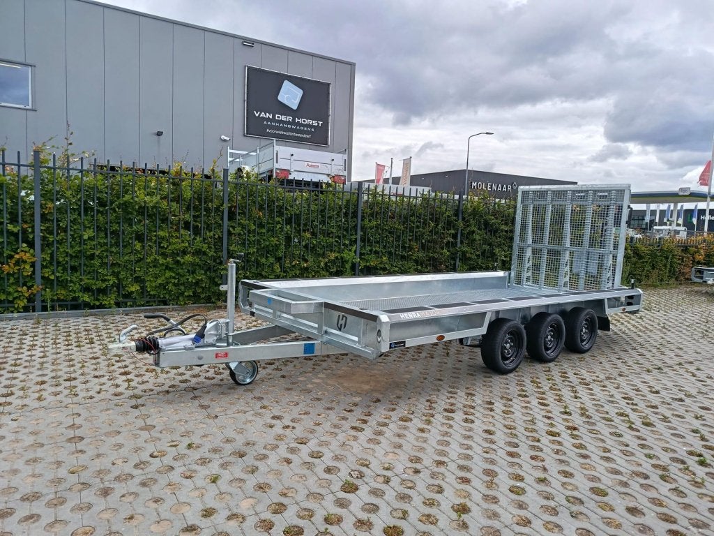 Henra Machinetransporter - 3500KG - VOORRAAD - Rooster vloer, Auto diversen, Aanhangers en Bagagewagens, Nieuw