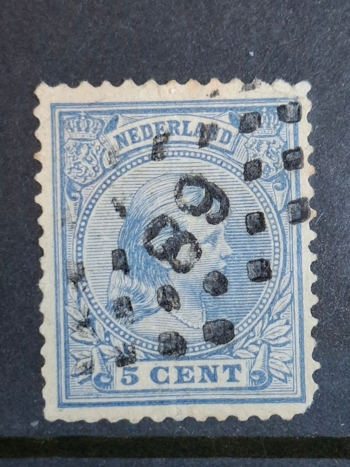Puntstempel zegel nr 89 Purmerend nvph nr 35, Ophalen of Verzenden