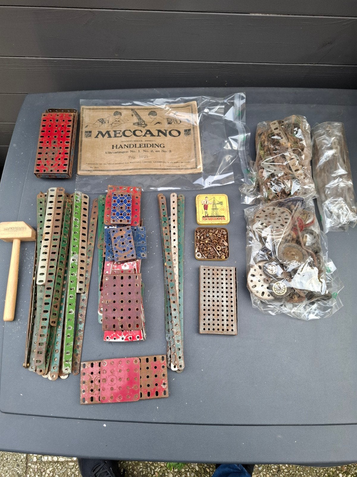 Doos vol met mecano inkl boekje., Ophalen of Verzenden