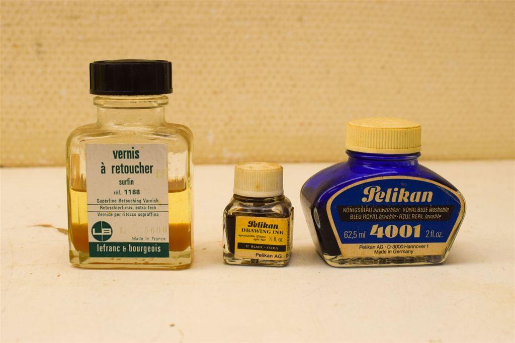 5 stuks inkt potjes 30318, Ophalen of Verzenden, Gebruikt