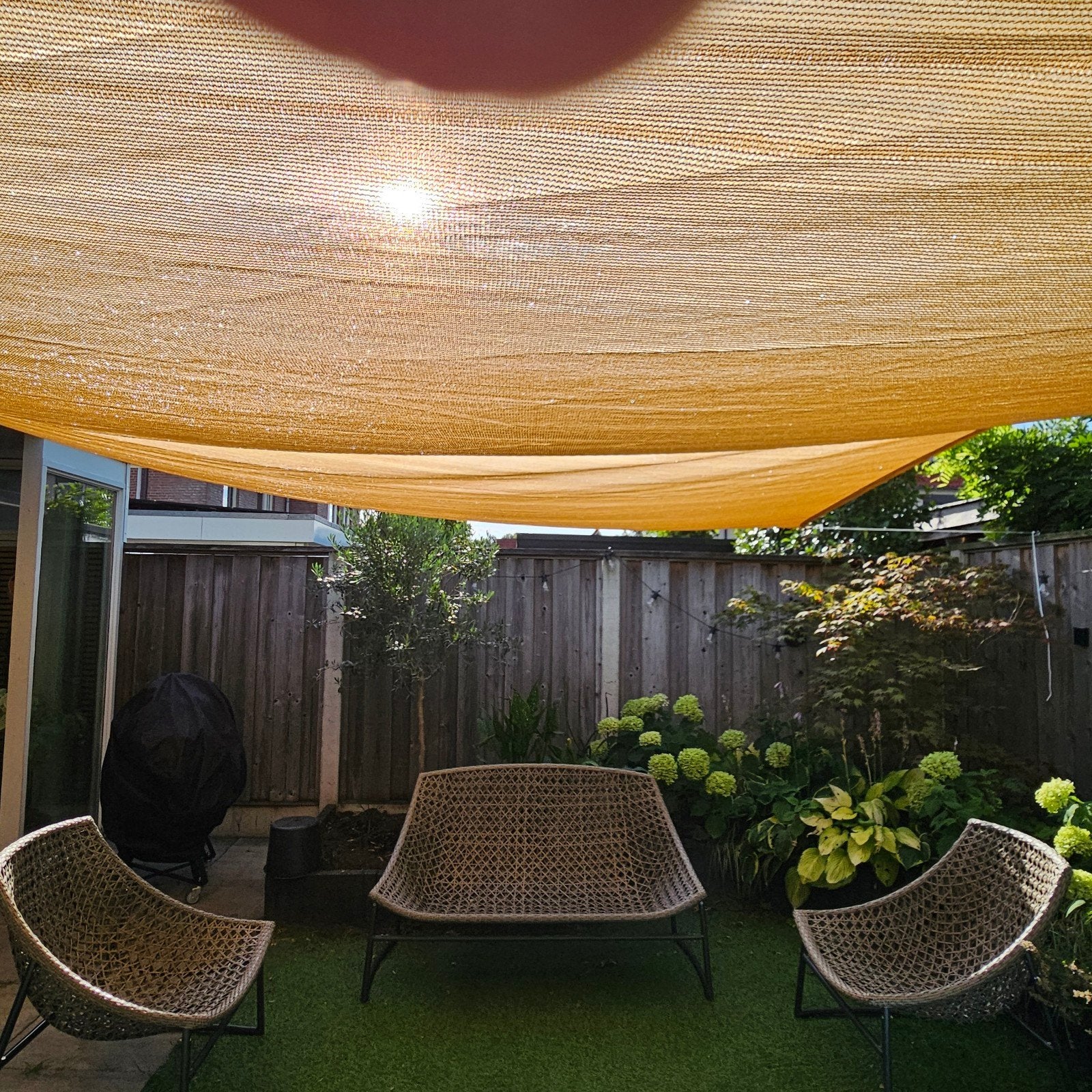 Loungeset Tuincentrum Oosterik - 2 stoelen en 1 bank, Tuin en Terras, Tuinsets en Loungesets, Ophalen, 4 zitplaatsen, Gebruikt