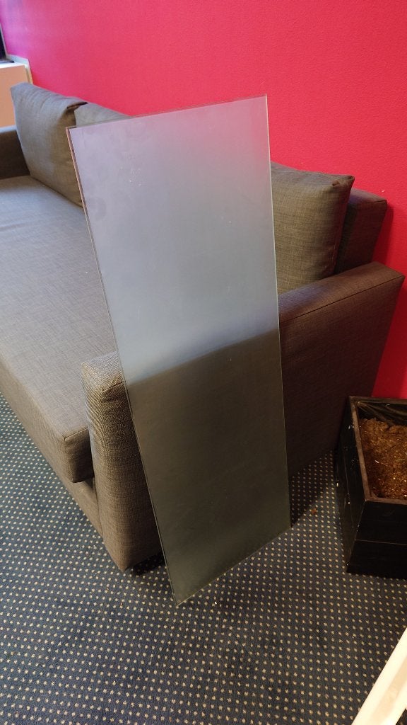 Glasplaat mat (ca. 38,6 x 109,6 cm), Ophalen, Gebruikt, Minder dan 80 cm, 160 cm of meer
