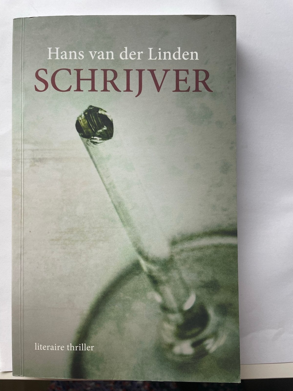 Boek schrijver hans van der linden thriller roman, Ophalen of Verzenden
