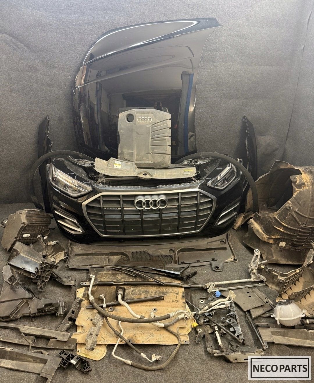 AUDI Q5 80A FACELIFT VOORKOP LY9B COMPLEET ALLES LEVERBAAR!!, Gebruikt, -, -, Bumper