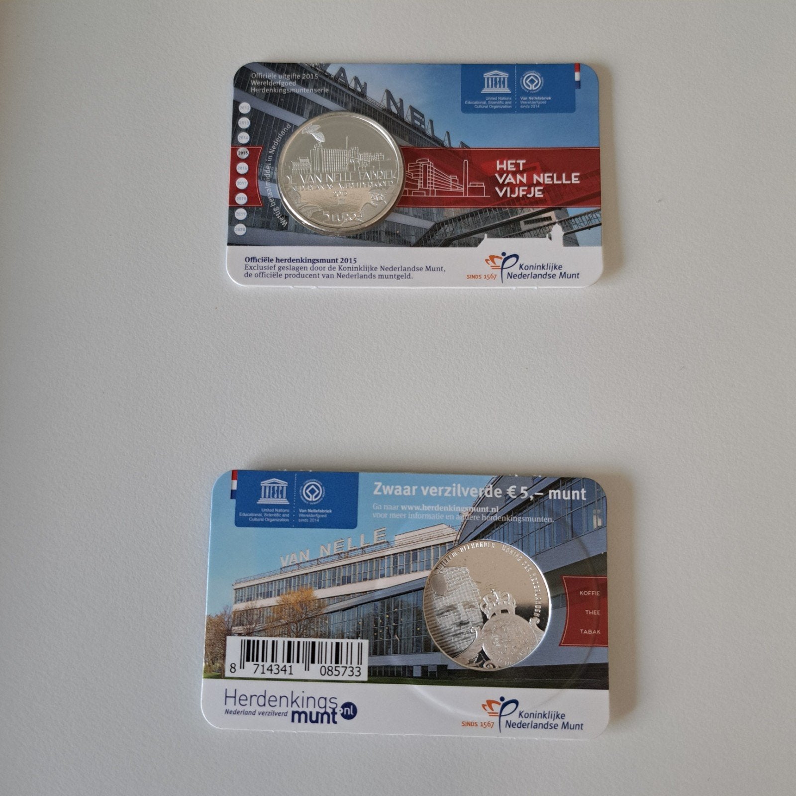 Van Nelle Vijfje Coincard 2015 Koninklijke Nederlandse Munt, Postzegels en Munten, Munten | Nederland, Ophalen of Verzenden, Euro's