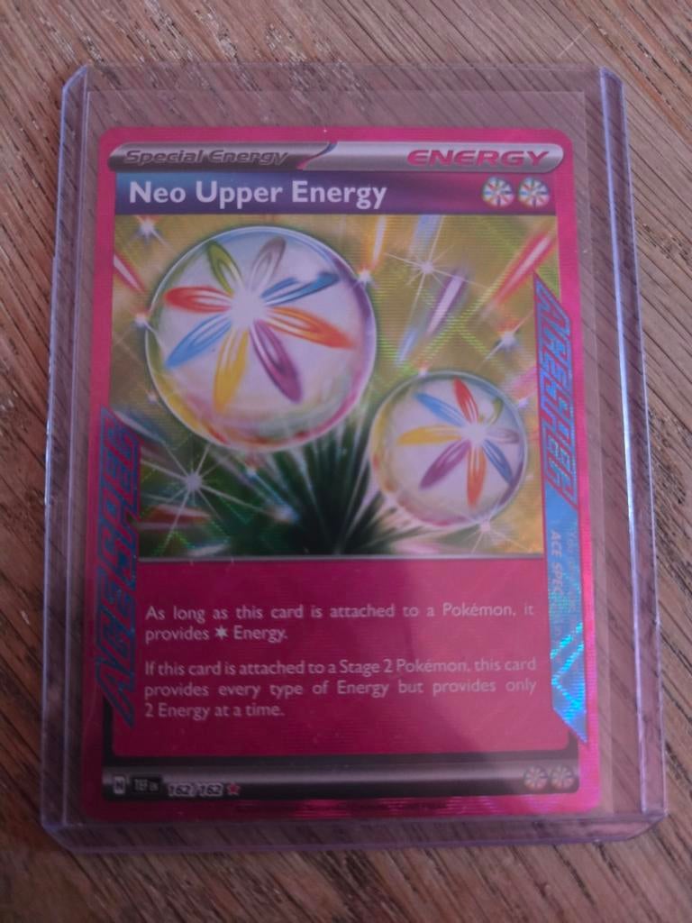 Neo Upper Energy Special Energy Pokémon Kaart, Ophalen of Verzenden, Zo goed als nieuw, Losse kaart, Foil