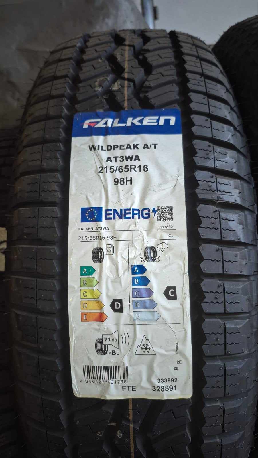 215/65 R16 Falken Wildpeak A/T AT3WA 2x, Ophalen, Nieuw
